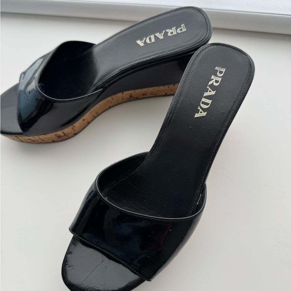 Prada Women's Black Slide Sandals - Picture 3 of 3